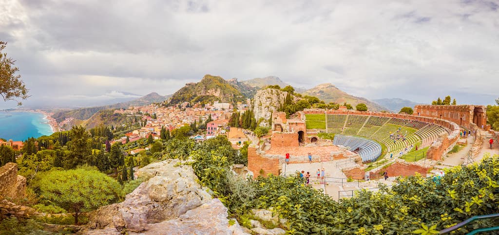 Greek Theater in Taormina, Italy